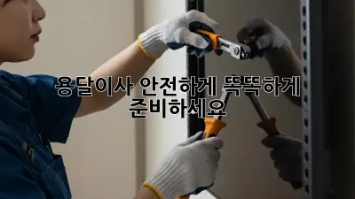 용달이사 안전하게, 똑똑하게 준비하세요!