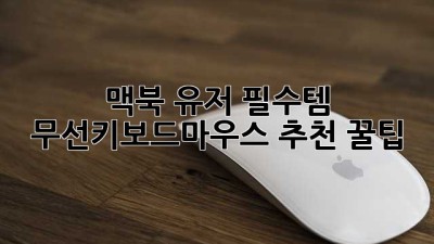 맥북 유저 필수템! ✨ 무선키보드마우스 추천 #꿀팁